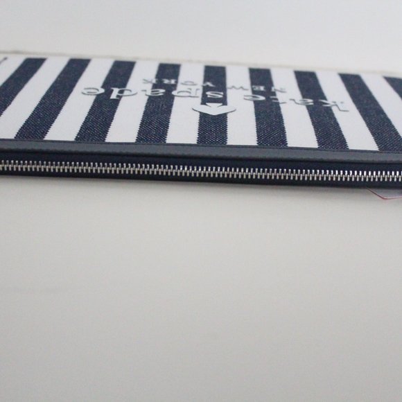 NWT Kate Spade street tote large zip pouch Navy/white - Picture 7 of 9